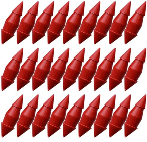 CLISPEED Tappo per Irrigazione Goccia, Plastico Rosso, 50 Pezzi | Chiusura per Gocciolanti, Blocca Perdite e Fori, Uso Agricolo e Giardinaggio, Confezione 50 Pezzi