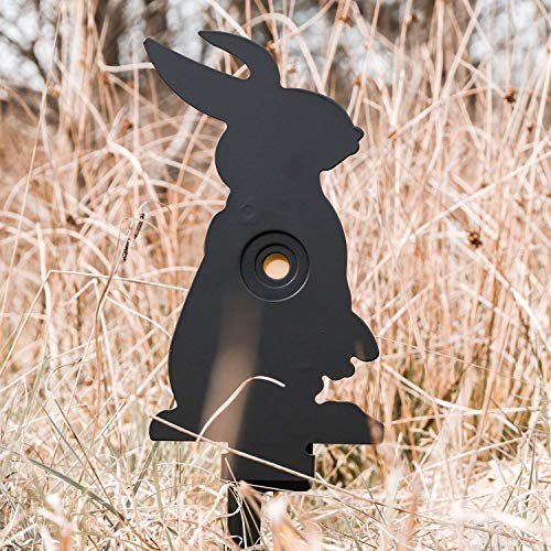 HHH Hunting® Selbstrücksetzende Zielscheiben mit Erdspieß. Tragbare Schießgalerie Luftgewehr Gewehr Jagdziel Schießübung (Kaninchen)