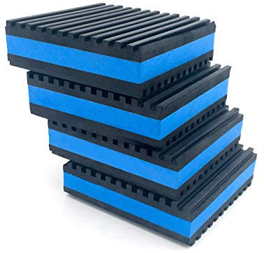 Air Jade 4 Pack Rubber Anti-Vibration Pads, 3 x 3 x 7/8 inches Heavy Duty EVA Vibration Isolation Pads Mats for HVAC, Washers, Compressors, Treadmills, Air Conditioner