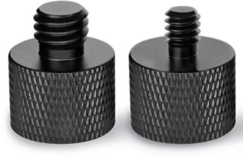 Avatar Mic Screw Adapter Thread 5/8 to 1/4 Adapter and 5/8 to 3/8 Adapter Set for Microphone Stand to Tripod and Camera Adapter
