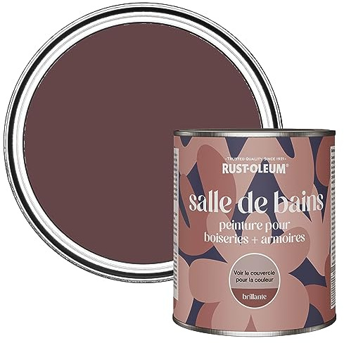 Rust-Oleum Purple Moisture Resistant Bathroom Wood and Cabinet Paint in Gloss Finish - Mulberry Street 750ml