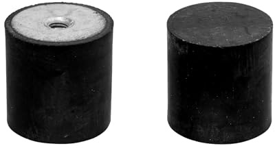 cyclingcolors 2x Silentblock goma soportes de amortiguación de vibración Amortiguador de choque coche moto tractor, femenina sólida M6x6mm 25x20mm