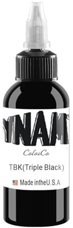 DLDN01 Schwarze Tattoo-Tinte - Neueste Stammes Färbung Permanent Body Make-up Super Schwarz (30 ML)