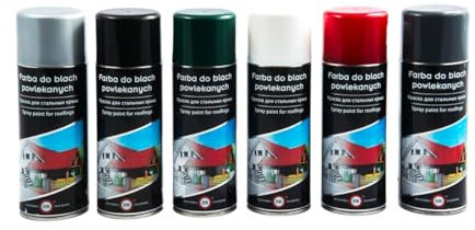 Glinmet Ausbesserungslack spray für Dachpfannenbleche, Trapezblech RAL 8019