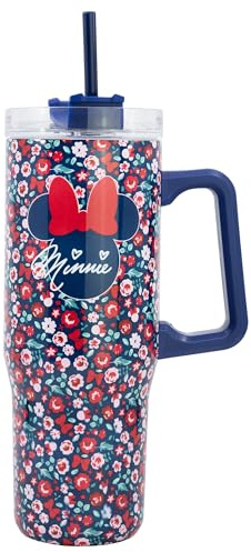 Stor Bouteille Eau Acier Inoxydable Minnie Mouse 665ml - Bouchon Étanche avec Poignée, Résistante Réutilisable pour École Sport Voyage
