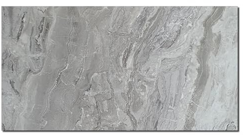 AMON Wand-Paneele 60x120cm in Marmor- Granit- Stein-Optik (Marmori Grey) - 1 Stück - Wandverkleidung aus PVC 3mm dick - Küchenrückwand Spritzschutz TV-Rückwand - Wasserdicht Wasserfest