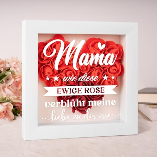 Geschenke für Mama, Geburtstagsgeschenk für Mama - Plakette Ewige Rose | Geschenke für Mama zum Geburtstag Weihnachten Valentinstag Ostern Muttertag, Mama Geschenk von Tochter Sohn