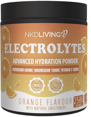 NKD Living Polvo de electrolitos avanzado, 250 g (naranja)