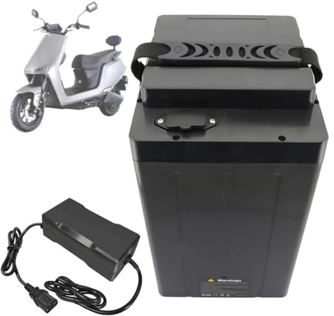 SSCYHT Ersatzbatterie 60V 20Ah 18Ah Lithium-Batterie 72V 30Ah 25Ah Li-Ionen-Batterien 48V Motorradbatterien für 500W - 2100W Motor-Kit mit Ladegerät und Griff,60v20ah