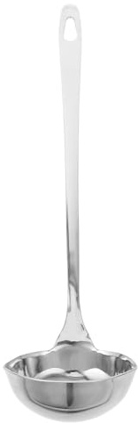 LIFKOME Mestolo per Zuppa in Acciaio Inox con Doppio Beccuccio Versatore, Mestolo Multiuso per Cucina Domestica, Utensile Resistente e Facile da Pulire per Servire Liquidi