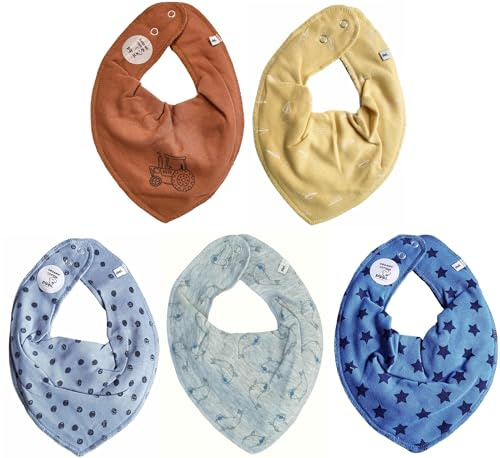 Pippi Babywear Halstücher 5er Pack Bibs Dreieckstücher Lätzchen
