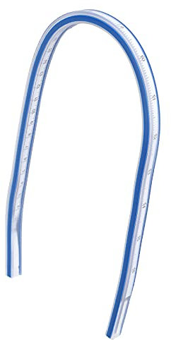 Entatial Biegbares Maßband, Flexibles Kurvenlineal, robust, flexibel zum Zeichnen und Nähen für Holzbearbeitungsprojekte(40cm Schlangenlineal)