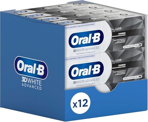 Oral-B 3D White Advanced Luxe Charbon tandkräm 75 ml