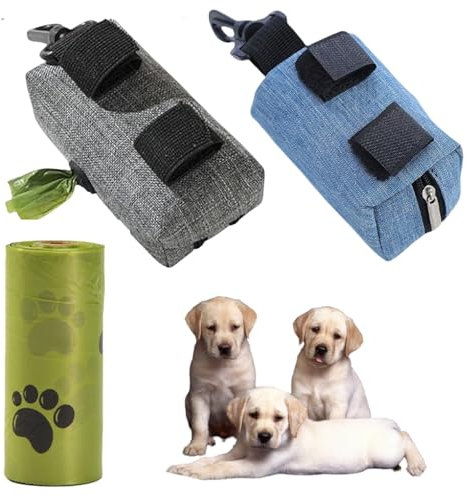 Cutiolly Kotbeutelspender für Hunde,2pc Hundekotbeutelspender,Hundekotbeutel Spender,Hundetüten Spender mit Karabinerhaken,Hundekotbeutel Halter,Tagbare Kotbeutel Spender,Distributore di sacchetti