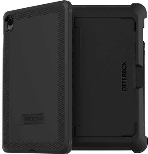 OtterBox Defender Hülle für Samsung Galaxy Tab S10 Lite/S10 FE/S9 FE, ultrarobuste Schutzhülle mit integriertem Displayschutz, 2X nach Militärstandard getestet, Schwarz