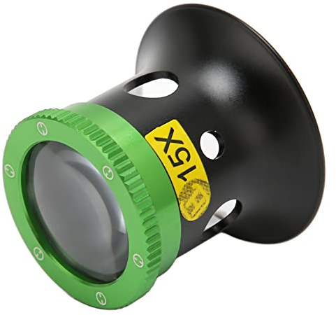 NutriEss 15X Jewelers Loupe Sapphire Eye Loupe Watchmaker Jeweler Inspection Magnifier Portable for Gems CO INS Stamps Rocks Watch Repair Magnifier Watch Repair Loupe