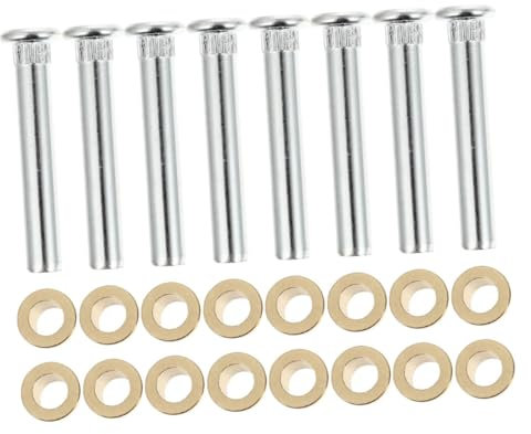TOPBATHY 8pezzi Kit Di Riparazione Per Cerniere Auto Perni e Boccole in Lega Di Alluminio Compatibili Forniture Per Riparazione Perno Cerniera