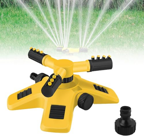 JOAASU Garden Sprinklers for Lawns, Garden Sprinkler, 360 Degree Rotation Lawn Sprinkler, Automatic Lawn Water Sprinkler, Adjustable Water Spray Range for Garden Plants Lawn Watering Lawn Irrigation