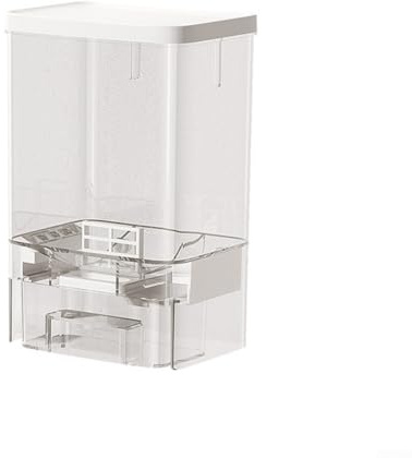 Caja de almacenamiento de detergente para ropa y perlas potenciadoras de aroma, dispensador montado en la pared diseñado para gránulos sólidos con fijación segura para uso en baño y cocina