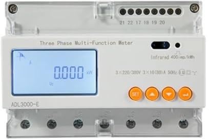 Analizzatore Bidirezionale Del Monitor Di Energia Contatore Potenza Intelligente Trifase Kwh For Inverter Solare Facile Da Usare E Sicuro(6A,With RS485)