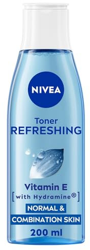 NIVEA Refreshing Toner (200 ml), Face Toner with Vitamin E, Deeply Cleanses, Invigorates The Skin, and Removes Residue, Effective Facial Cleanser