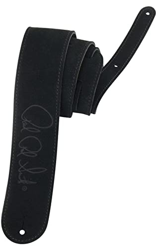 PRS PS-ACC-3113 Paul Reed Smith Wildleder Gitarrengurt mit geprägtem Schriftzug, schwarz