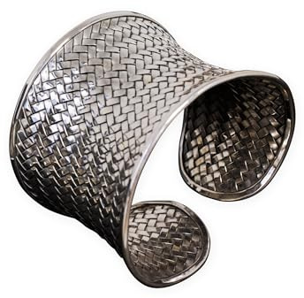 Fly Style Damen Armreif - breite Armspange aus 925 Silber - Boho Schmuck - Mittelalterschmuck - offen und verstellbar