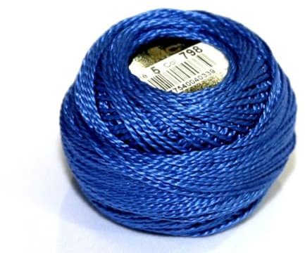 DMC Perlgarn, Baumwolle, Größe 5, 798, 10-g-Knäuel