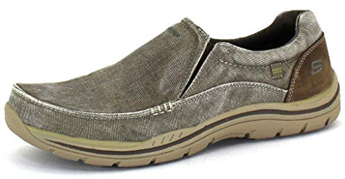 Skechers Mens Expected Avillo Slip-on Loafer, Khaki, 11.5 X-Wide US