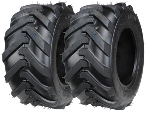 Citomerx 2 x Reifen Stollenreifen 16x6.5-8 TL schlauchlos | Passend für Rasentraktor Rasenmäher Neu