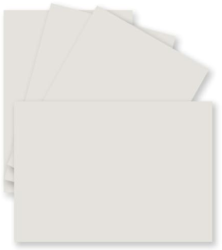 25 Einzel-Karten DIN A6-10,5 x 14,8 cm - 240 g/m² - Hell-Grau - Tonkarton - Bastelpapier - Bastelkarton- Bastel-karten - blanko Postkarten
