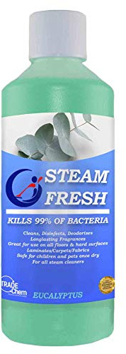 Steam Fresh Steam Cleaner Detergent Floor Cleaner Liquid Mop Solution 500ml | Eucalyptus Fragrance - Steam detergent for hard floors, compatible steam machines, cuts grease and deodorises