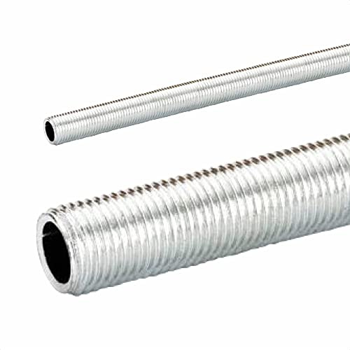 Gewinderohr M10x1 2 Meter Eisenrohr Lampen- Leuchtenrohr Rohr verzinkt 2m 200 cm