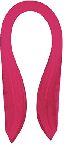 ODETOJOY 120 tiras de papel de 3 mm de 3 mm para manualidades, tiras de papel de un solo color (fucsia)
