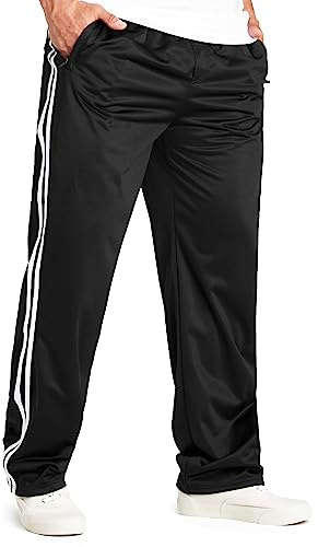 CityComfort Pantalon de Chandal con Bolsillos de Cremallera para Hombre y Chico, M-3XL, Joggers Deportivos con Cintura Elástica (M, Negro)