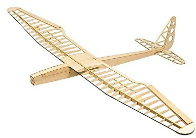 Torcster 211128 Sunbird 1600mm Holzbaukasten, Modellflugzeug für RC Bausatz DIY, gelaserte Balsa Sperrholz Holz Bauteile Holzmodell Flugzeugn V2 Segler Brushless 3s LiPo RC