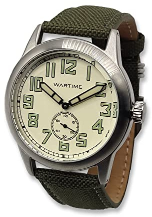 WTI WORLD TIME INTERNATIONAL Reloj Militar Vintage USAAF Bombardiers Edición Limitada - Maquinaria Suiza, Caja de Acero, Agujas de Alta luminosidad y Correa de Cuero. Hombre