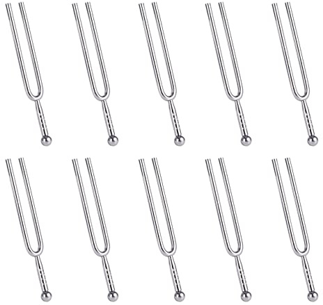 KVSERT Stimmgabel, Edelstahl, 440 Hz, A-Ton, 10 Stück
