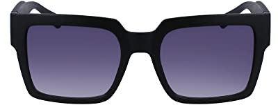 Calvin Klein Jeans Unisex Adult Sunglasses CKJ23622S - Matte Black with Gradient Grey Flash Mirror Lens