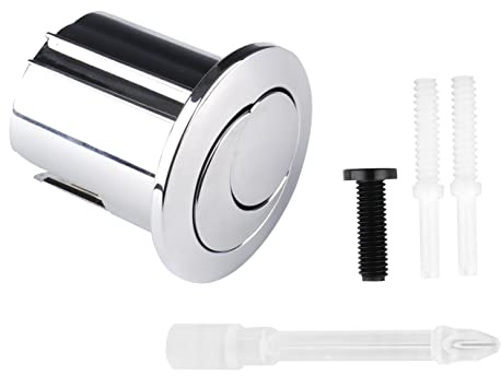 Botón de repuesto para grifo de descarga Roca – Botón pulsador doble pulsador – Botón de descarga compatible con Roca AH0002000R – Doble botón corto