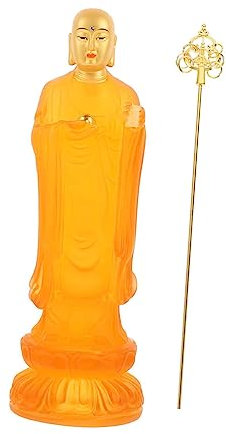 Lustige Kunststatue Skulptur – Desktop Figur – Harz Buddha Statue Dekoration, Outdoor-Tisch dekorative Buddha Figur, meditierende Buddha-Statue, Kristall Buddha