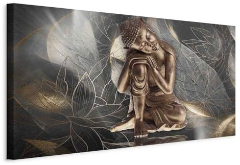 murando - Leinwandbild Abstrakt orientalisch, 120x60 cm, 1-teilig, modern | Hochwertige Leinwand, sofort aufhängbar, ideal fürs Wohn- oder Schlafzimmer, wasserfest und lichtecht, langlebig, stilvoll