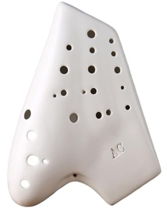 ocarina Ocarina In Ceramica A Tre Tubi 12 Fori Alto C Key AC AG Strumenti Musicali Ocarina Professionali Affumicati Opachi (Color : 3 AC)