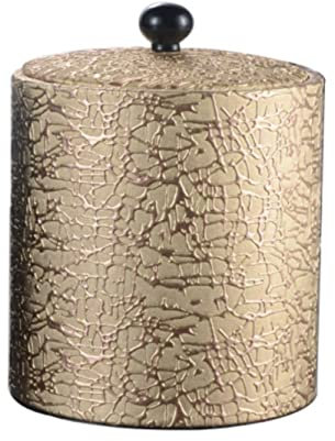 Seau à glace, Seau à Glace Seau à Champagne Seau à Vin Seau à Glace Bronzant en Cuir Seau de réservoir intérieur en Acier Inoxydable avec Couvercle et Filtre Seau Refroidisseur de bac à Glace (Color