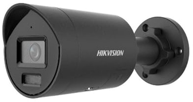 Hikvision 4MP Smart Hybrid Light avec ColorVu WDR Bullet caméra reseau avec Objectif Fixe. IR et Lumiere Visible .IP67. 2.8 mm. Noir