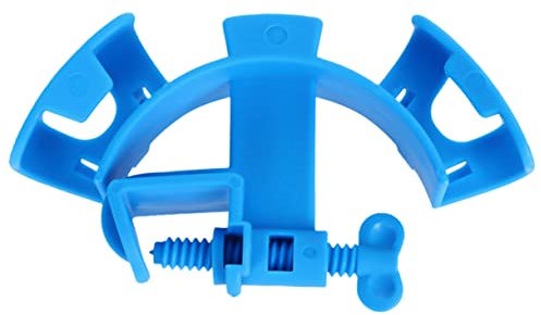Adjustable Blue Aquarium Water Pipe Holder Fixed Clip for Fish Tank Hose Durable Hose Holder Clamp for Easy Water Changes and Maintenance