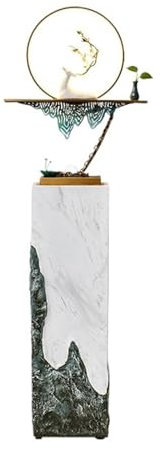 Fontaine Exterieur Fontaine de Sol intérieure, Fontaine d'eau en Circulation, Fontaine d'eau extérieure avec lumières LED, décoration de Maison/Bureau Fontaine Jardin Exterieur (Size : Large-A)