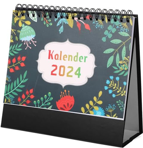 NUOBESTY Desk Calendar Praktischer Tischkalender Im Zwei-spiral-design Elegante Und Benutzerfreundliche Planung Für Büro Und Zuhause Für Effizientes Zeitmanagement