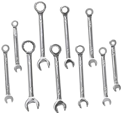Yardenfun 10pcs -end Wrench Compact Steel Spanners for Spaces Wrenches for Furniture Assembly and Auto Applications
