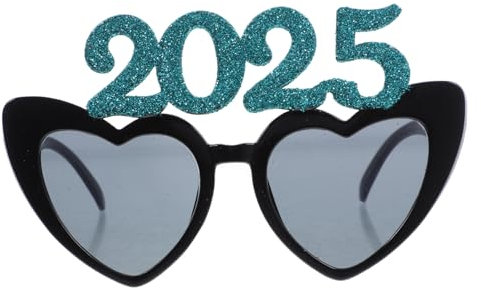 Garneck 1 Paar 2025 Brille Party-brillengestell Festival-e Neujahrse Neujahrsstütze Partygeschenke Für Das Neue Jahr Herz Sonnene -en-dekore Grad e Abs
